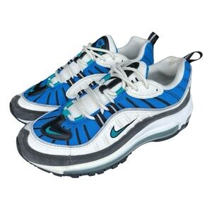 NIKE AIR MAX 98 Blue Nebula Women's Sneakers Size 7.5 AH6799-106 NO INSOLES